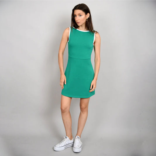 Alera Soft Knit Dress Dress by RD Style in Green