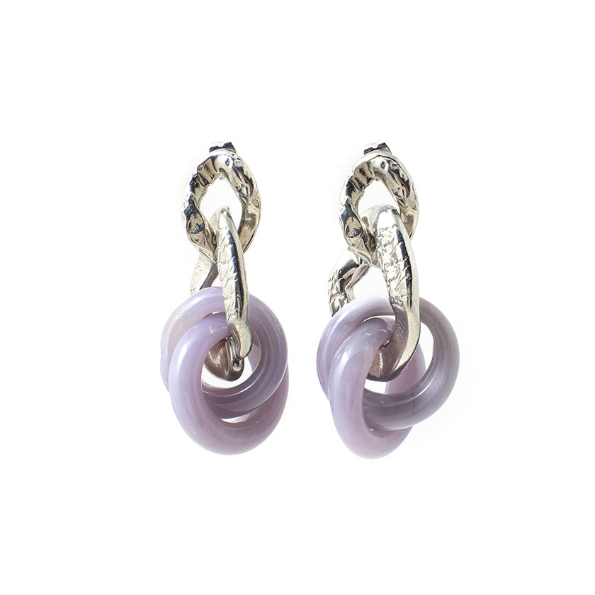 Souba Earrings by Anne Marie Chagnon in Lavender