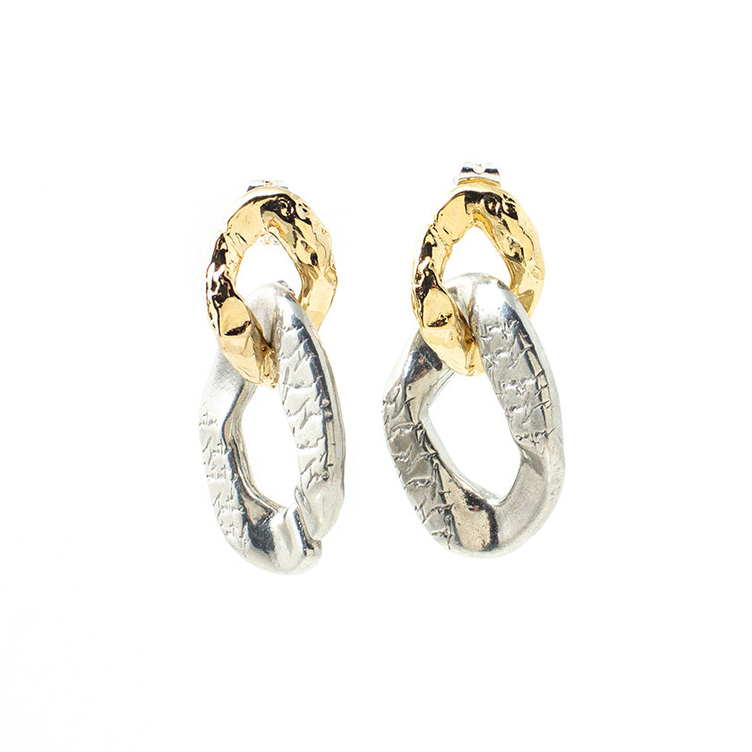 Mixi Earring by Anne Marie Chagnon in Silvery & Gold