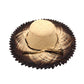 Vanessa Ombre Straw Sun Hat w/Lace Weave Edge by Shebobo in Black