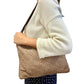 Braided Shoulder Crossbody Bag by Milio Milano in Mocha