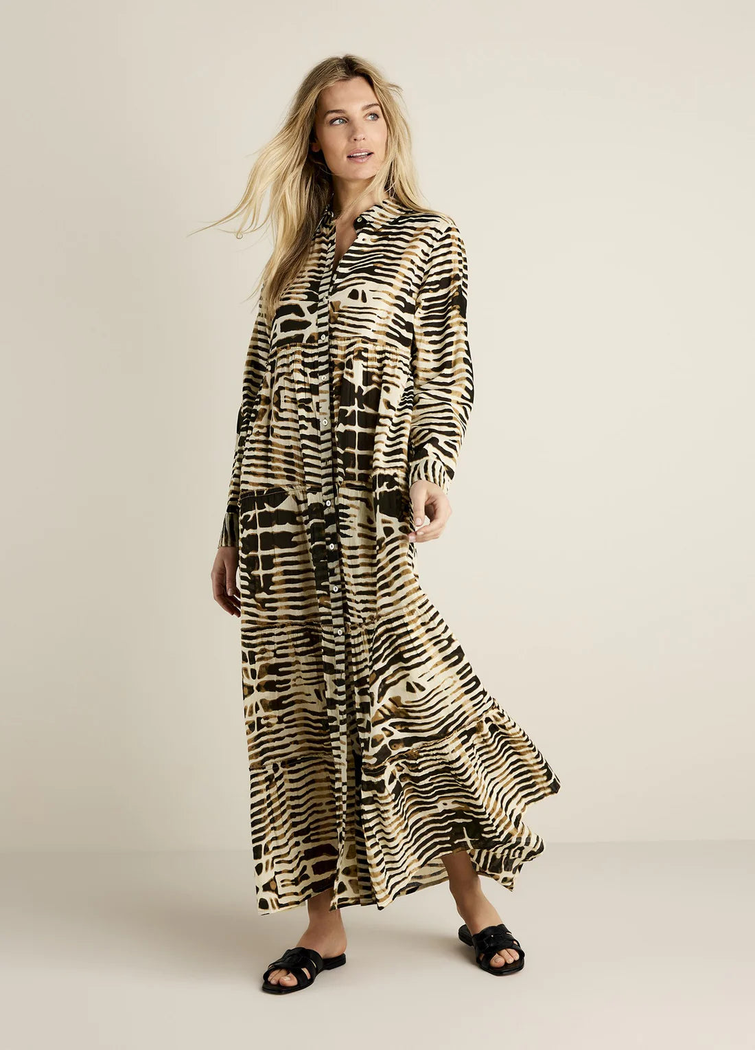 Button-Down Dress by Summum in Animal Print