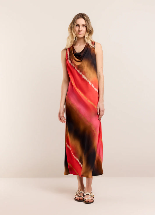 Faded Print Dress by Summum