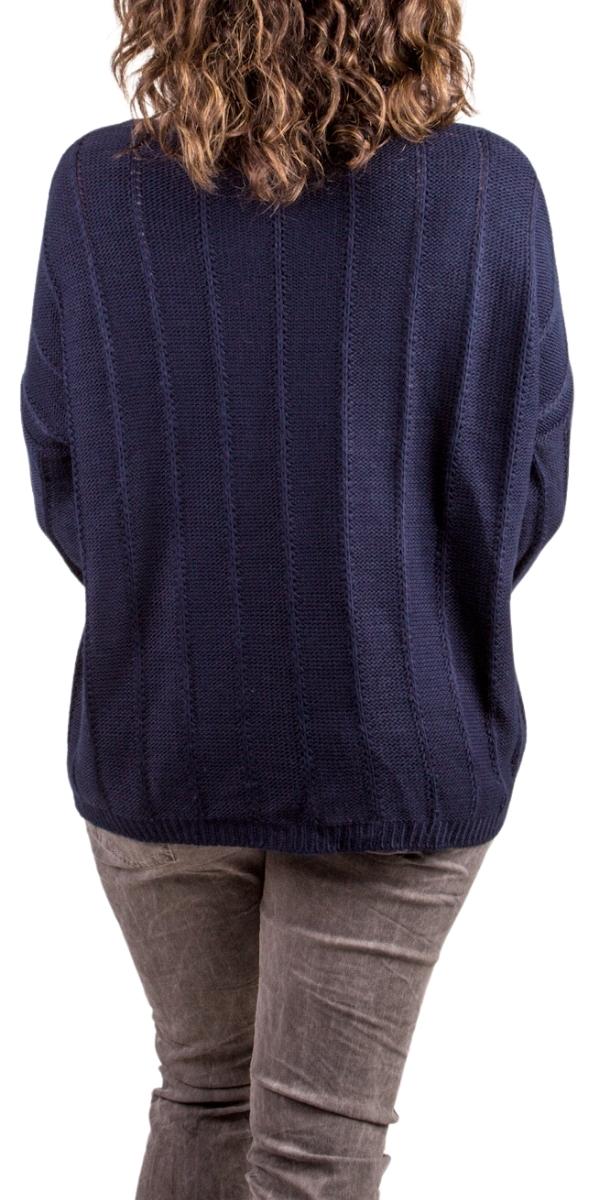 Divo Knit Sweater by Gigi Moda in Navy