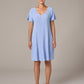 V Neck Swing Dress by Cut Loose in Forget Me Not