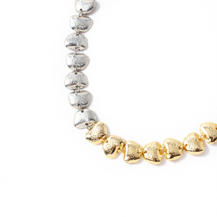 Napoleon Necklace by Anne-Marie Chagnon in Silvery & Gold
