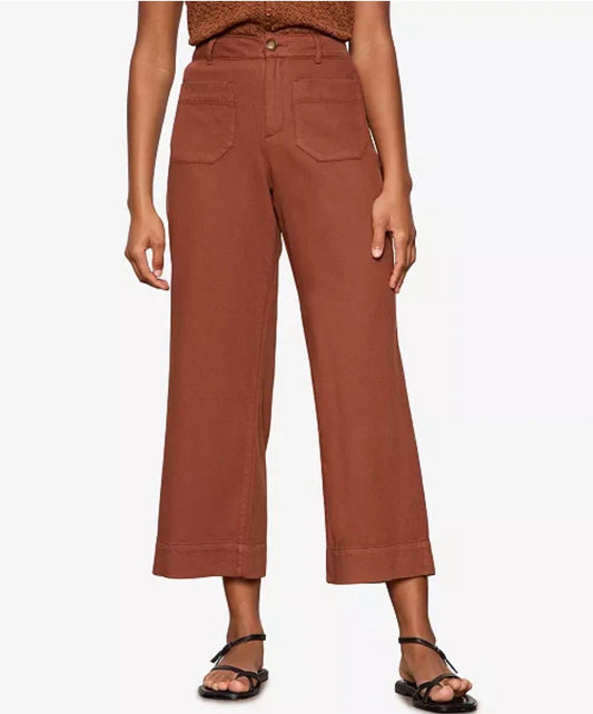 Soft Marine Wide Leg Crop by Sanctuary in Ancient Clay