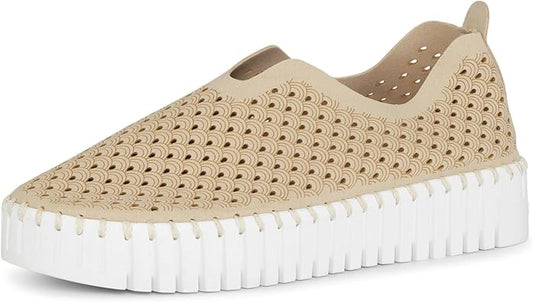 Tulip Platform Shoe by Ilse Jacobsen in Latte