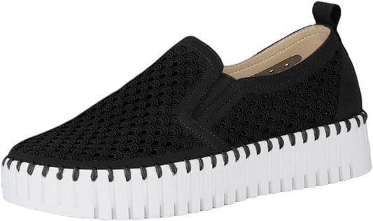 Tulip Platform Shoe by Ilse Jacobsen in Black