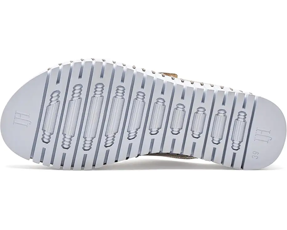 Tulip Slide Sandals by Ilse Jacobsen in Silver