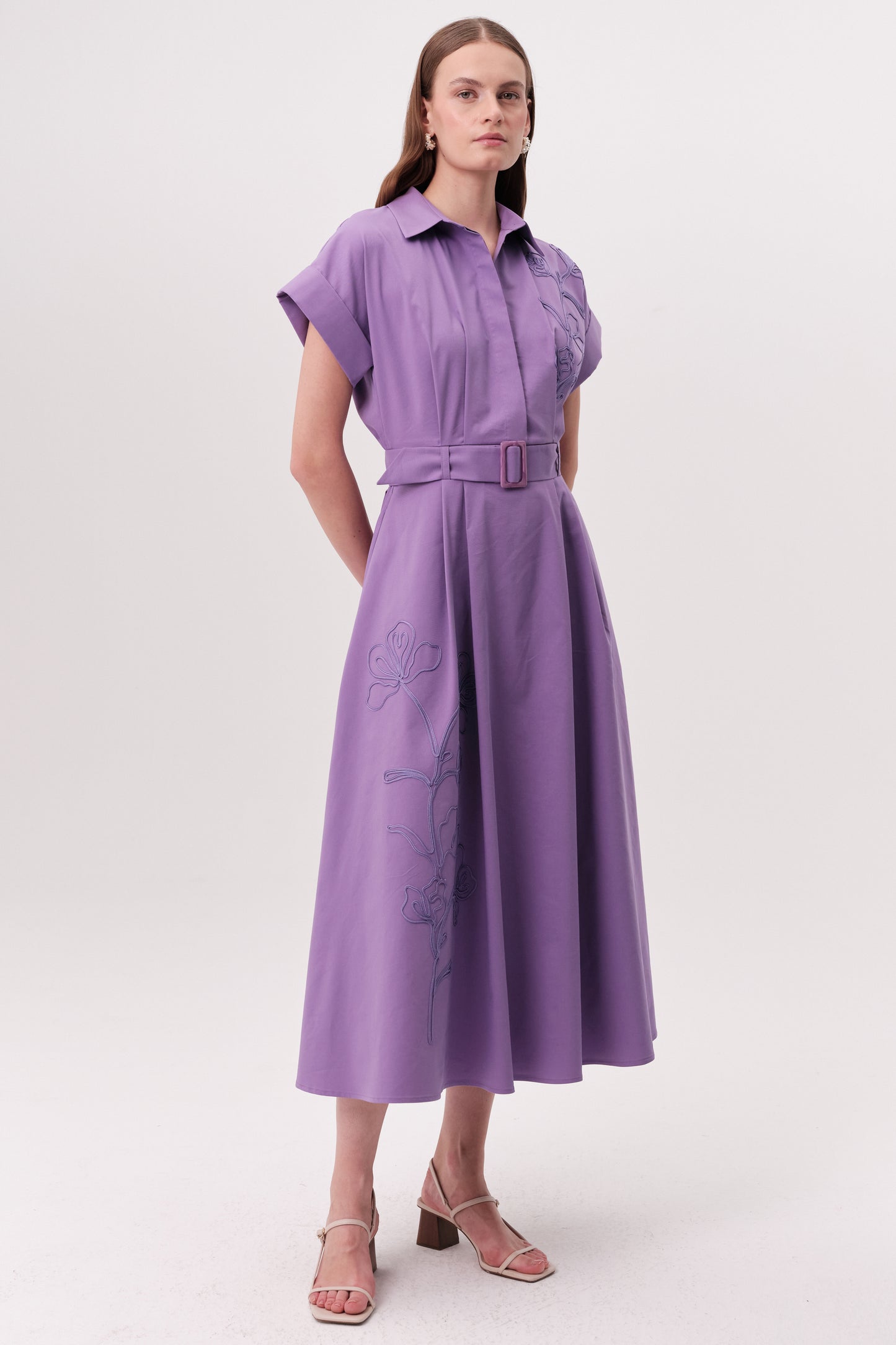 Kelsie Dress by Exquise in Lilac