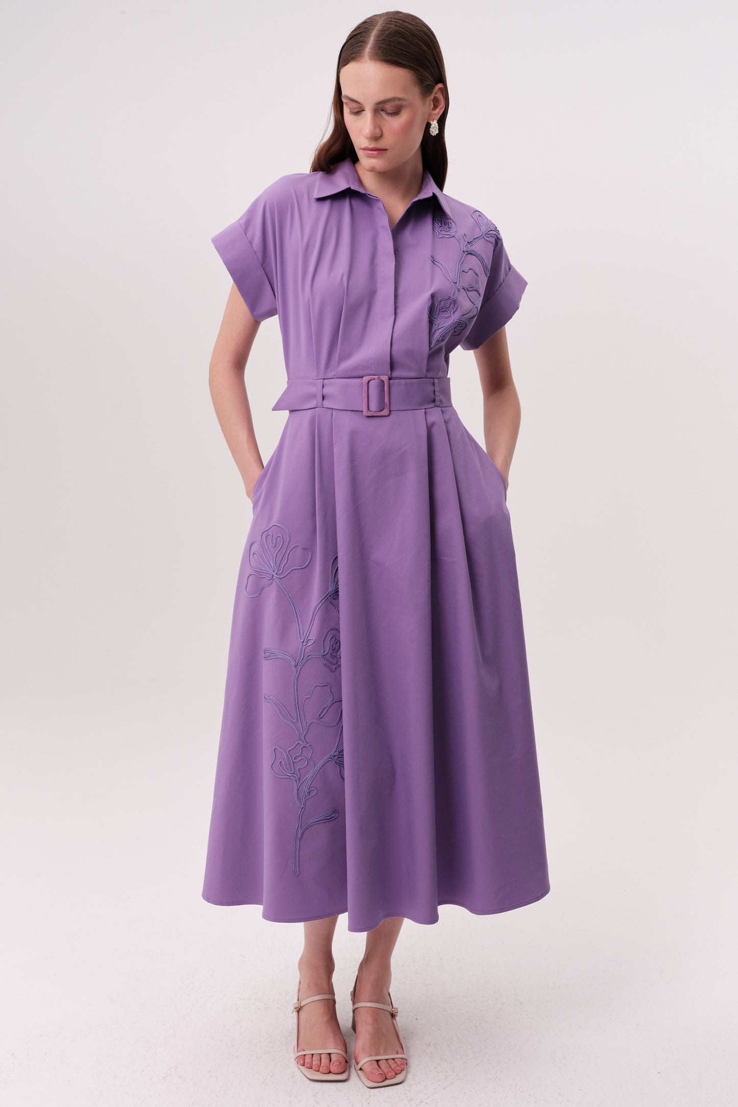 Kelsie Dress by Exquise in Lilac