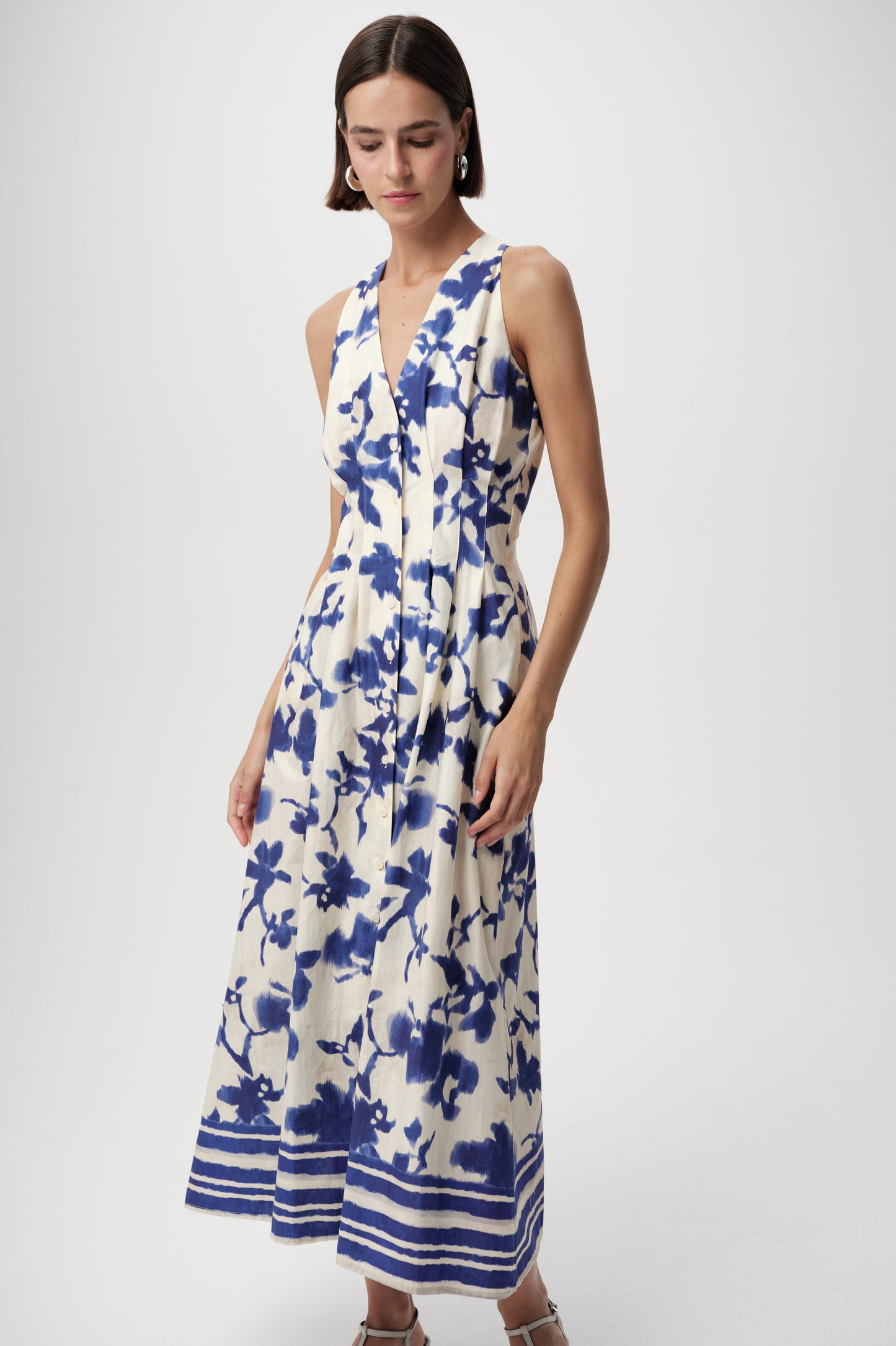 Zeta Dress by Exquise in Sax-Bone