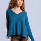 Wagner Knit Crew Top by Kerisma in Mosaic Teal