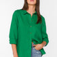 Carmine Top by Velvet Heart in Green Foliage