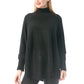 Brighton Poncho by Pretty Persuasions in Black