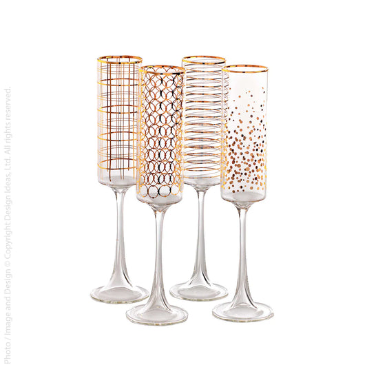 Kyra™ champagne flute by Design Ideas