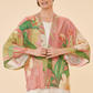 Delicate Tropical Kimono Jacket by Powder UK in Candy