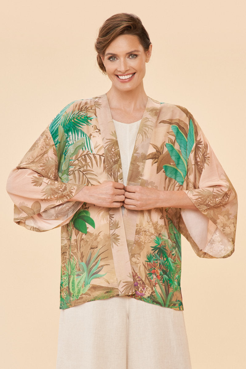 Oasis Kimono Jacket by Powder UK in Coconut