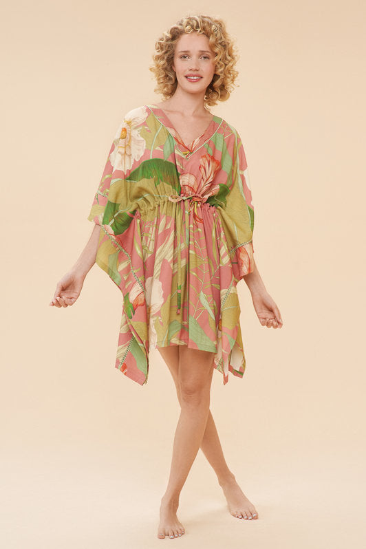 Beach Cover Up by Powder UK in Delicate Tropical Candy