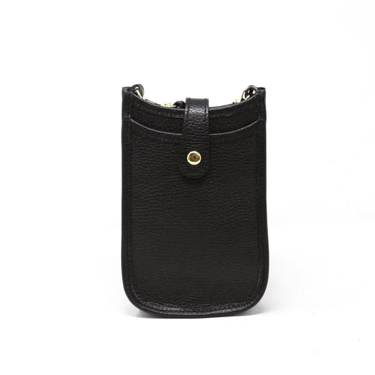 Italian Leather Crossbody Bag by German Fuentes in Black
