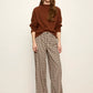 Ribbed Dolman Sweatshirt by Sanctuary in Burnt Cocoa