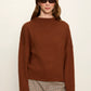 Ribbed Dolman Sweatshirt by Sanctuary in Burnt Cocoa