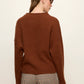 Ribbed Dolman Sweatshirt by Sanctuary in Burnt Cocoa