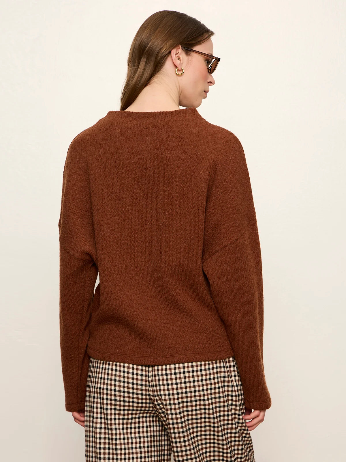 Ribbed Dolman Sweatshirt by Sanctuary in Burnt Cocoa