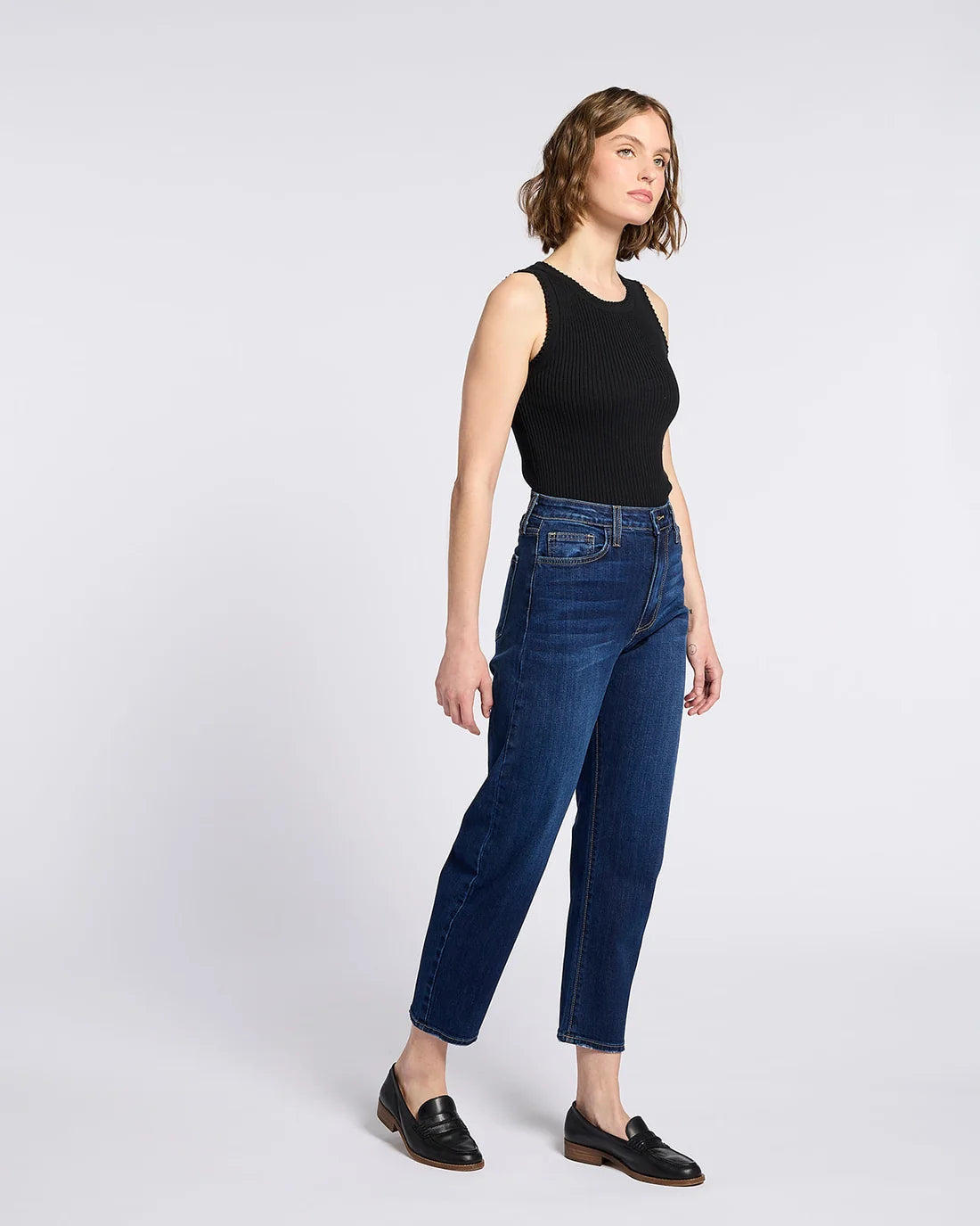 Modena High Rise Tapered Jean By Letter to Juliet in Dark