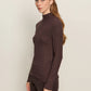 Long Sleeve Mock Essential Top by Sanctuary in Semi Sweet