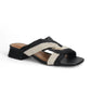 Verina 2 Slide Sandal by Bruno Menegatti in Black/Off White