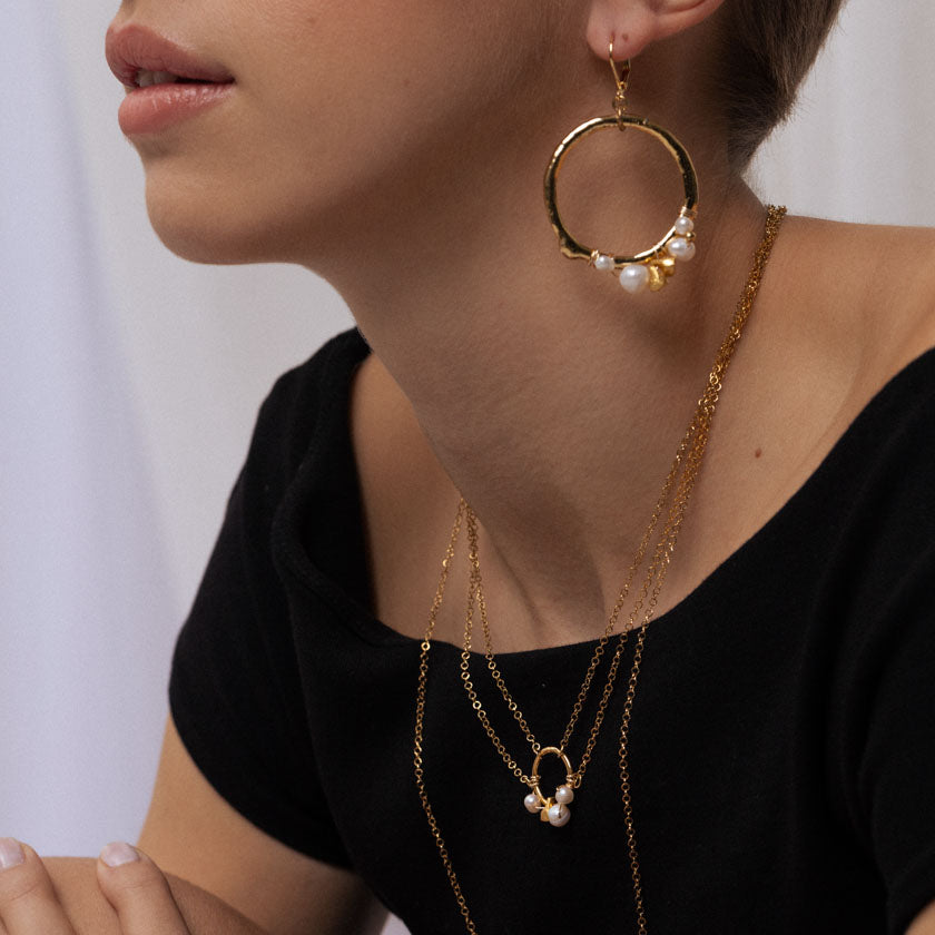 Vincent Earring by Anne-Marie Chagnon in Gold