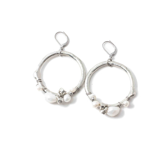 Vincent Earring by Anne-Marie Chagnon in Silvery