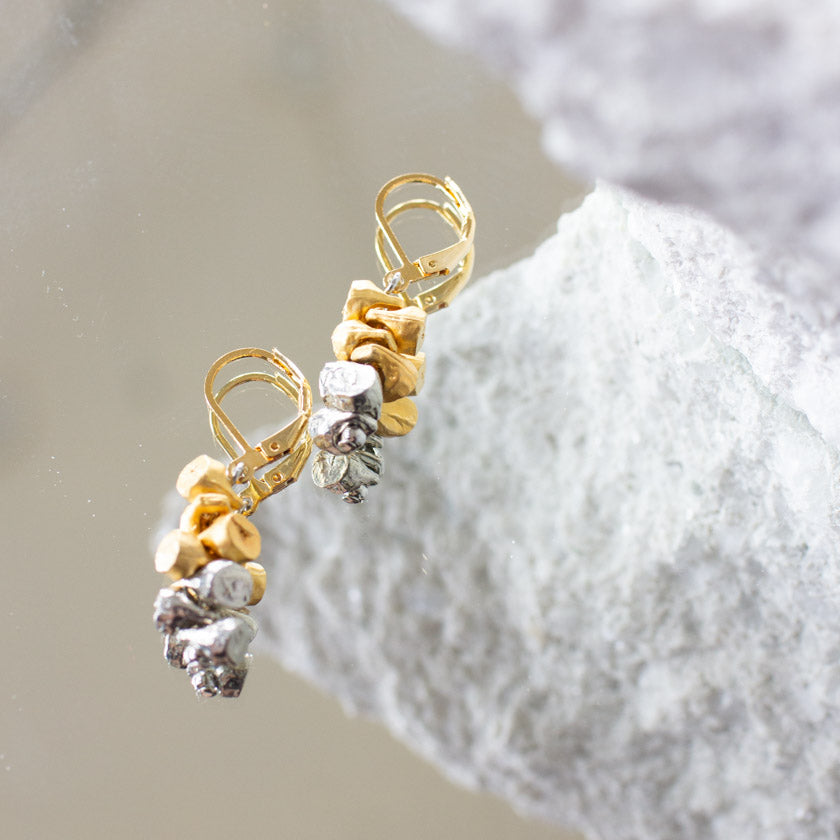 Maxime Earring by Anne-Marie Chagnon in Silvery & Gold