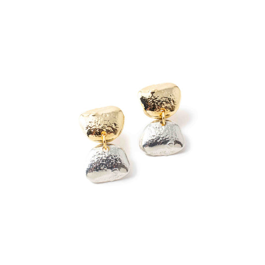 Jenna Earring by Anne-Marie Chagnon in Silvery & Gold