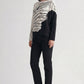 Amellia River Print Top by Wild Cosmos in Black Mix