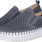 Tulip Platform Shoe by Ilse Jacobsen in Blue Grey