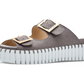 Tulip Slide Sandals by Ilse Jacobsen in Grey