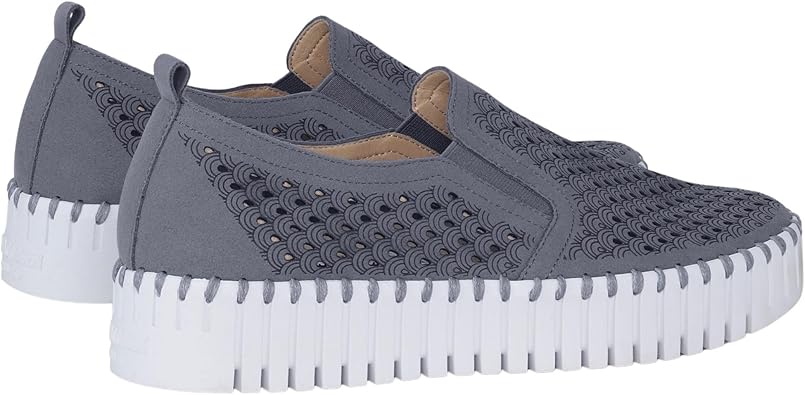 Tulip Platform Shoe by Ilse Jacobsen in Blue Grey