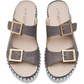 Tulip Slide Sandals by Ilse Jacobsen in Grey