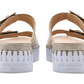 Tulip Slide Sandals by Ilse Jacobsen in Silver