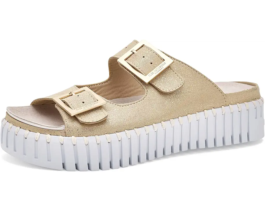 Tulip Slide Sandals by Ilse Jacobsen in Platin