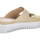Tulip Slide Sandals by Ilse Jacobsen in Platin