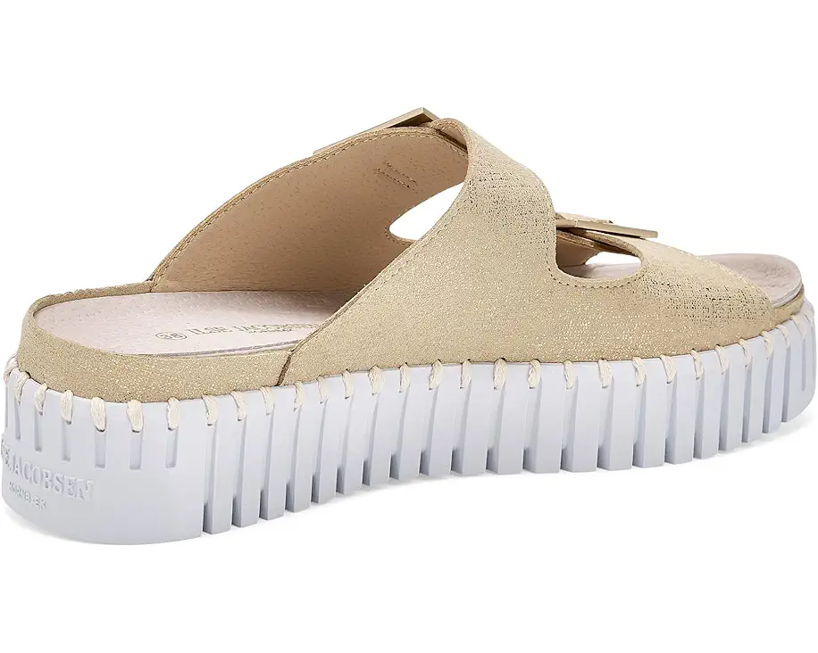 Tulip Slide Sandals by Ilse Jacobsen in Platin