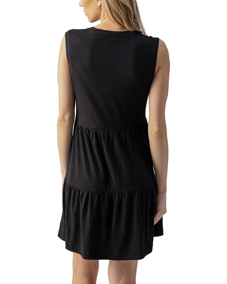 Exposed Seams Muscle Tank Dress by Sanctuary in Black