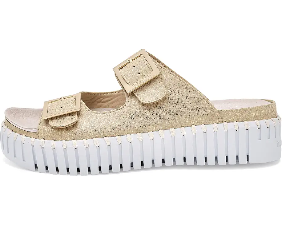 Tulip Slide Sandals by Ilse Jacobsen in Platin