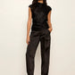 Nights With You Satin Shell Top by Sanctuary in Black