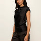Nights With You Satin Shell Top by Sanctuary in Black