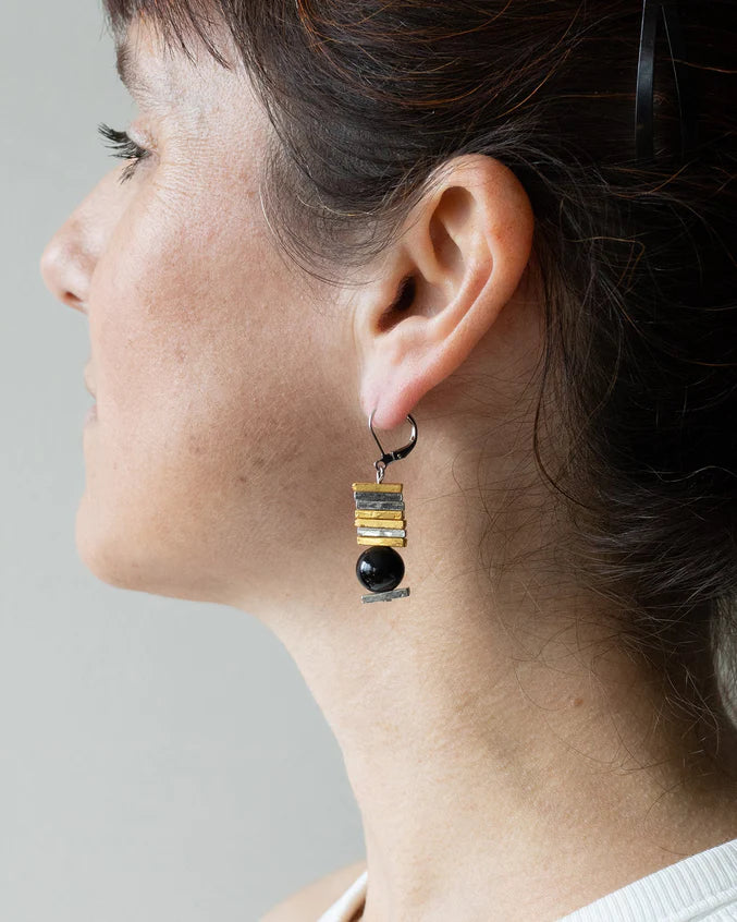 Morris Earring by Anne-Marie Chagnon in Ink
